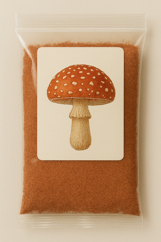 Sasmalcinātās sarkanās mušmires - 100 g